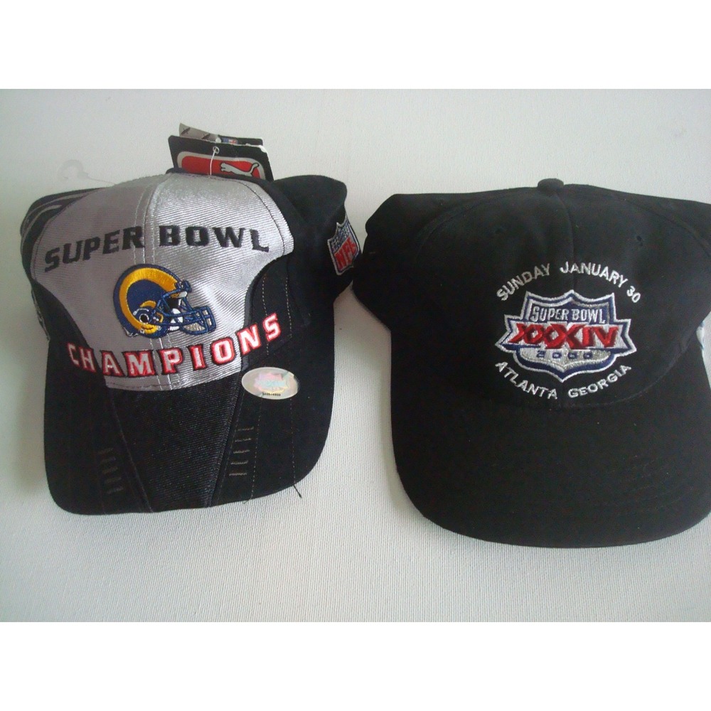 ST LOUIS RAMS LOT 2 HATS PUMA LOGO 7 90S CAP VINTAGE 00S 90S Y2K HAT S4